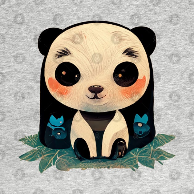 cute baby panda by hichamArt